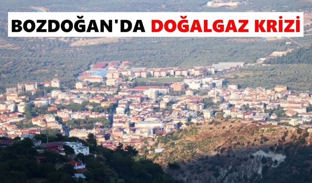 Bozdoğan'da doğalgaz krizi