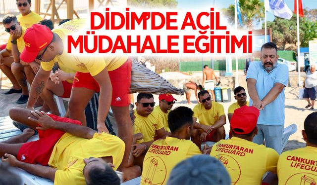 Didim'de cankurtaranlara acil müdahale eğitimi