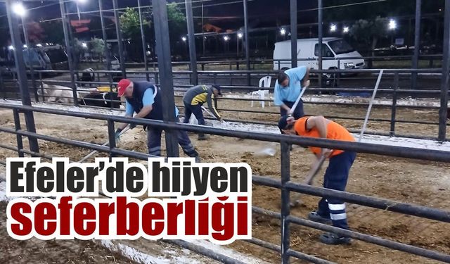 Efeler Belediyesi’nden bayramda hijyen seferberliği