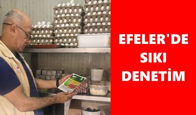 Efeler'de sıkı denetim