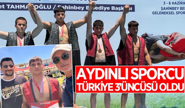 Aydınlı sporcu Gaziantep'te gururlandırdı