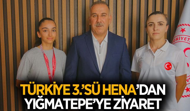 Türkiye 3.’sü Hena Gümüş, Yığmatepe’yi ziyaret etti