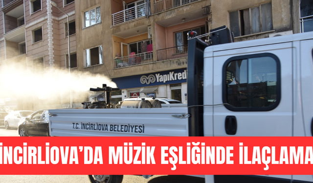 İncirliova'da sıra dışı uygulama: Müzik eşliğinde ilaçlama