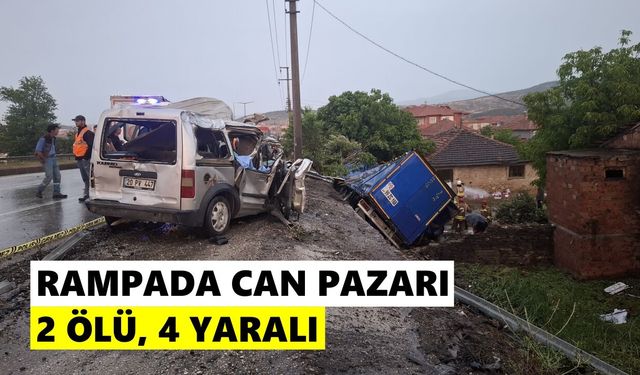Rampada felaket: 3 aracın karıştığı kazada 2 kişi hayatını kaybetti