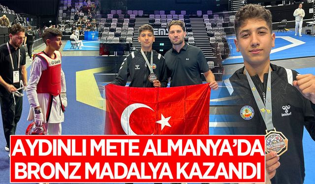 Aydınlı Mete, Almanya'da bronz madalya kazandı