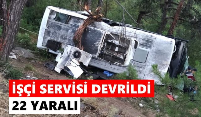 Tarım işçilerini taşıyan midibüs devrildi, 22 yaralı