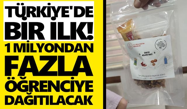Türkiye'de bir ilk! 1 milyondan fazla öğrenciye dağıtılacak