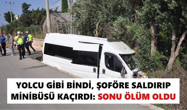 Yolcu gibi bindi, şoföre saldırıp minibüsü kaçırdı: Sonu ölüm oldu