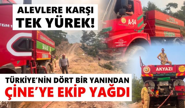 Alevlere karşı tek yürek! Türkiye’nin dört bir yanından Çine’ye ekip yağdı