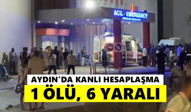 Aydın'da kanlı hesaplaşma: 1 ölü 6 yaralı