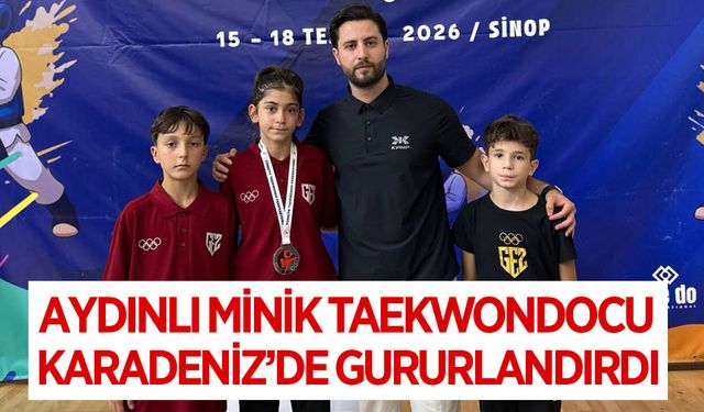 Aydınlı Ecrin, Karadeniz'de gururlandırdı