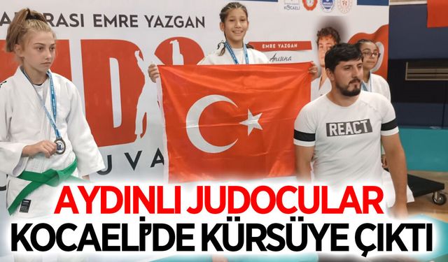 Aydınlı judocular Kocaeli'de kürsüye çıktı