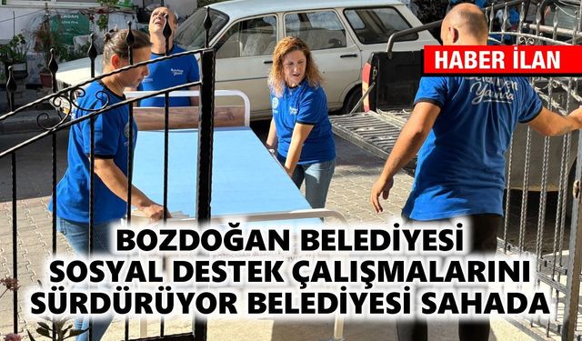 Bozdoğan Belediyesi sosyal destek çalışmalarını sürdürüyor