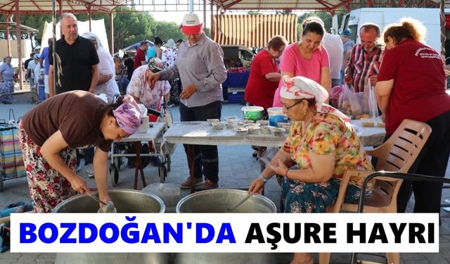 Bozdoğan'da aşure hayrı