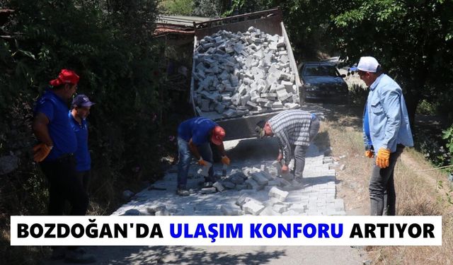Bozdoğan'da yol hamlesi sürüyor