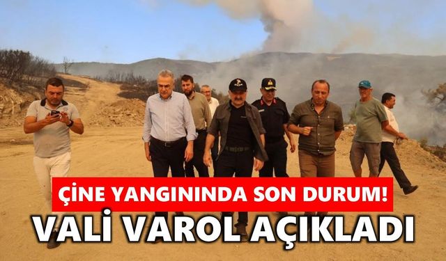 Çine yangınında son durum: Vali Varol açıkladı!