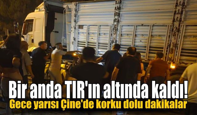 Çine'de gece yarısı korkutan kaza!