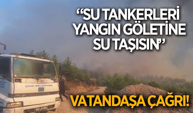 Başkan Kıvrak'tan çağrı! "Su tankerleri yangın göletine su taşısın"