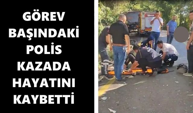 Görev başındaki polis kazada hayatını kaybetti