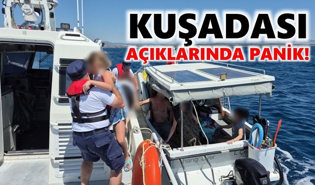 Kuşadası açıklarında panik!