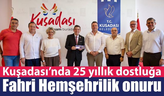 Kuşadası'nın Fahri Hemşehrisi Werner Arndt oldu