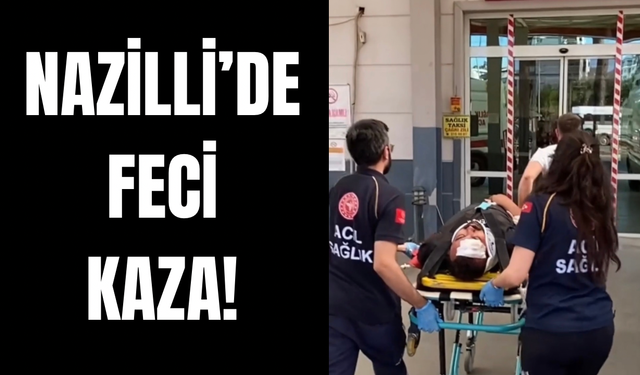 Nazilli’de korkutan kaza: Karayoluna çıkarken motosikletle çarpıştı!