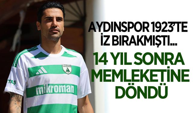Aydınspor 1923'te iz bırakmıştı! 14 yıl sonra memleketine döndü
