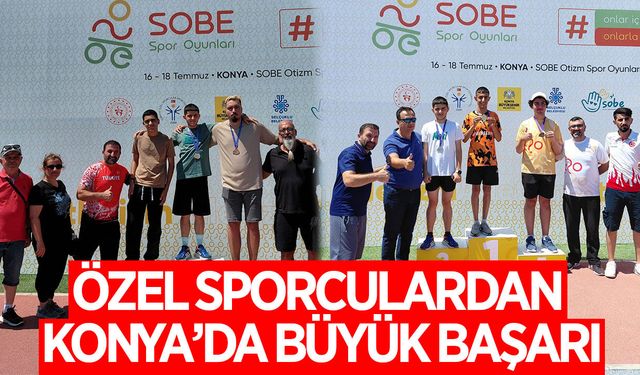 Aydınlı özel sporculardan Konya'da büyük başarı