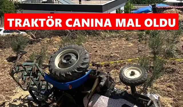 Traktör canına mal oldu