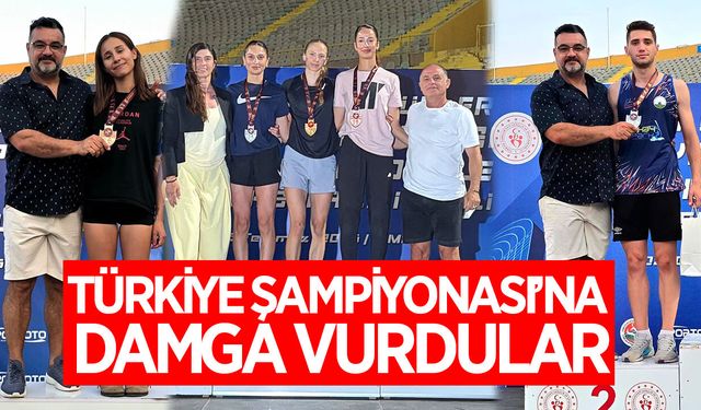 Aydınlı atletler Türkiye Şampiyonası'na damga vurdu