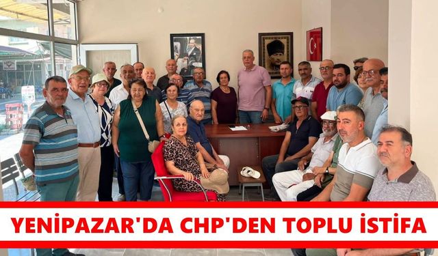 Yenipazar'da CHP'den toplu istifa