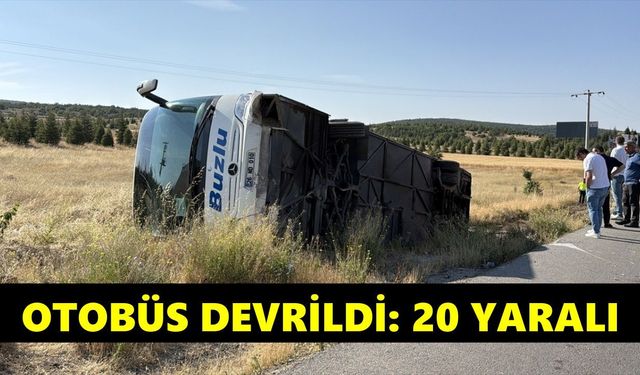 Yolcu otobüsü şarampole uçtu: Çok sayıda yaralı var