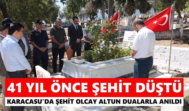 Karacasu'da şehit Olcay Altun dualarla anıldı