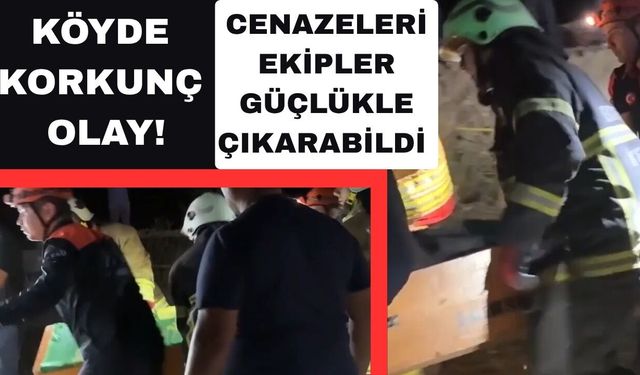 Köydeki korkunç kazada 2 kişi can verdi
