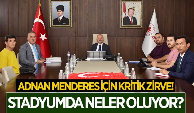Vali Varol'dan stadyum için kritik toplantı! Yetkilileri çağırdı