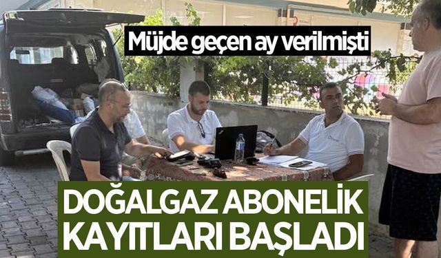 Aydın'da o mahallede doğalgaz kayıtları başladı! Muhtar Karaca duyurdu