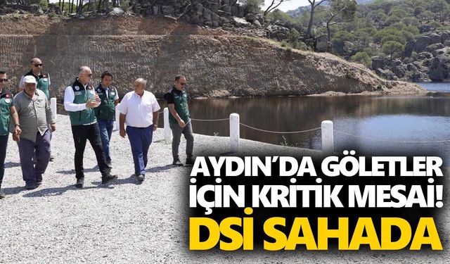 Aydın’da göletler için kritik mesai! DSİ sahada