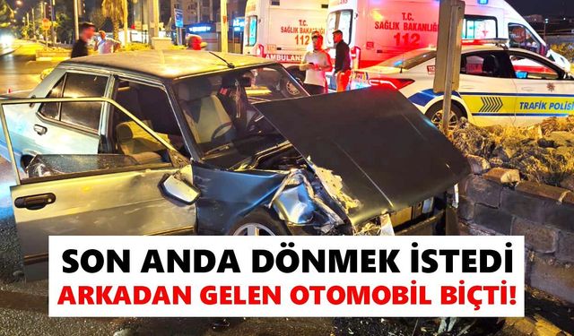 Aydın'da kontrolsüz manevra kazaya sebep oldu