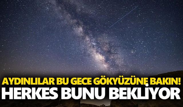 Aydınlılar bu gece gökyüzüne bakın! Herkes bunu bekliyor