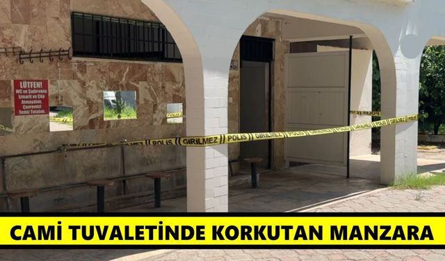 Cami tuvaletinde korkutan manzara
