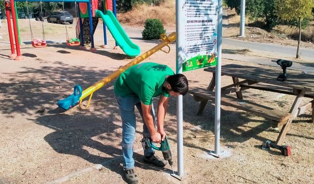 Efeler’de çocuk parklarında güvenlik alarmı! Ekipler harekete geçti