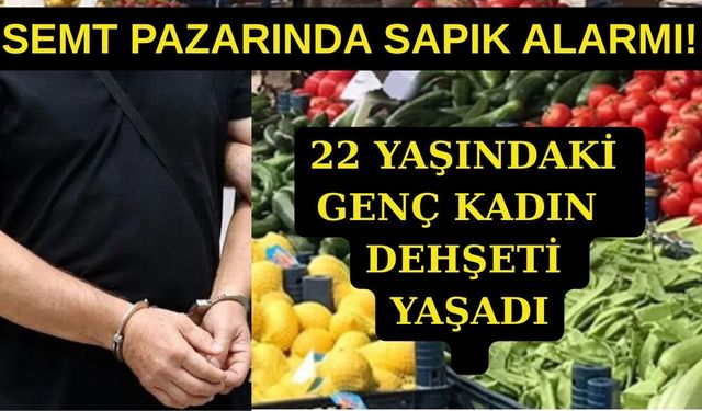 Haftalık semt pazarında mide bulandıran olay