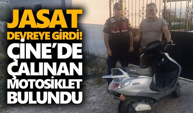 JASAT devreye girdi! Çine’de çalınan motosiklet bulundu