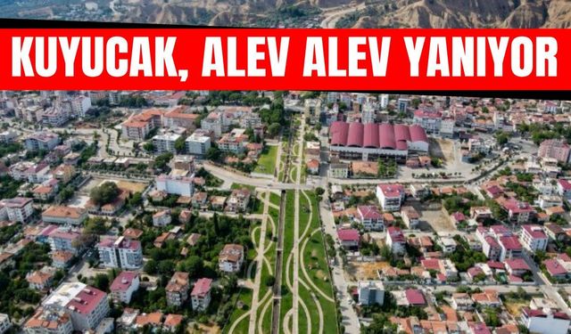 Kuyucak alev alev yanıyor