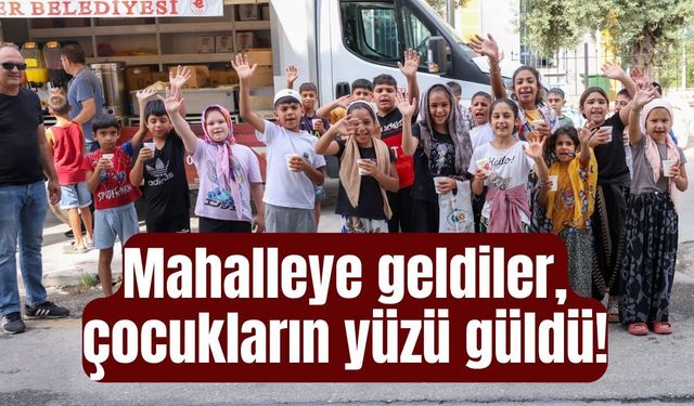 Kocagür’de çocuklara sürpriz hizmet!