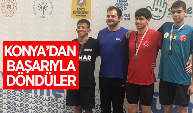 Aydınlı özel sporculardan Konya'da büyük başarı