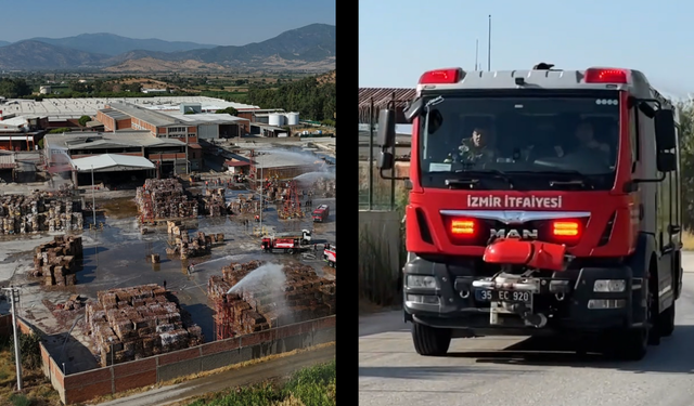 Kağıt fabrikasının deposunda korkutan yangın