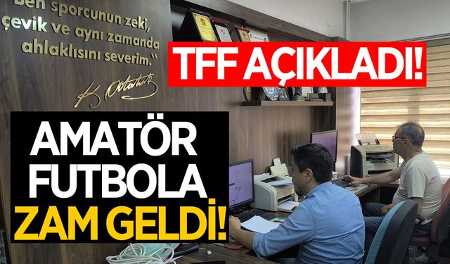 TFF, amatör futbolun yeni fiyat tarifesini açıkladı!