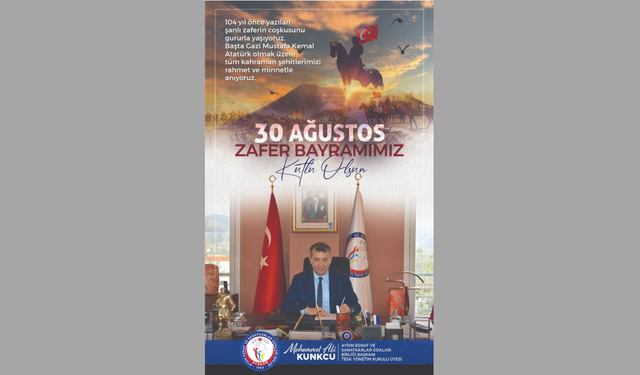 AYESOB’DAN 30 AĞUSTOS ZAFER BAYRAMI İLANI