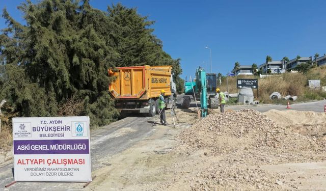 Büyükşehir'den Kuşadası Soğucak’a milyonluk altyapı yatırımı